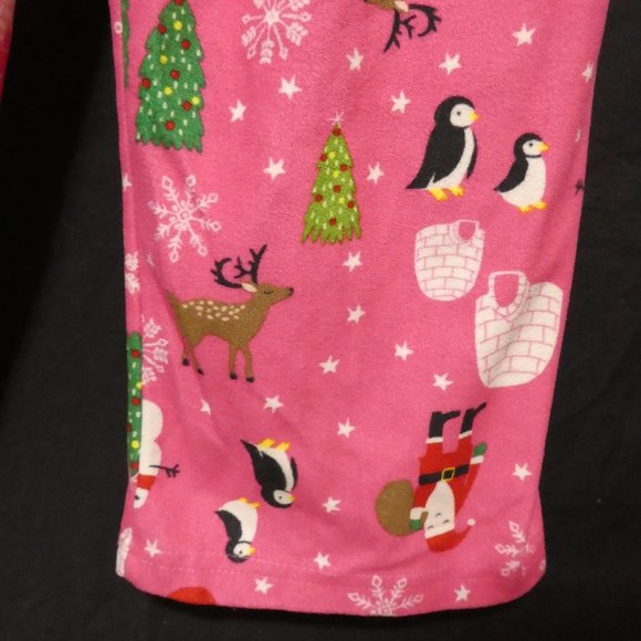 CARTER'S | size 10 | Christmas / Holiday Theme Pink Fleece Pants | NWOT - Picture 11 of 12